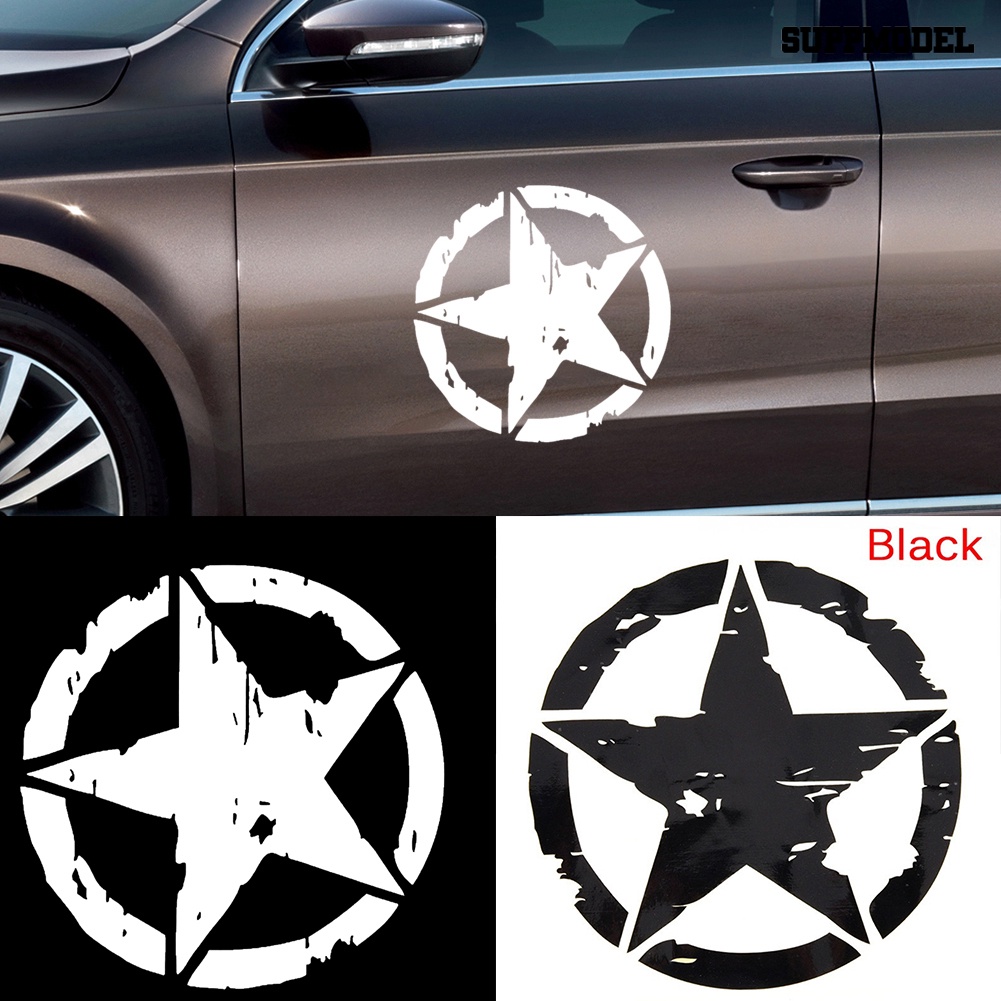 Stiker Decal Motif Bintang Anti Air Untuk Dekorasi Mobil / Motor