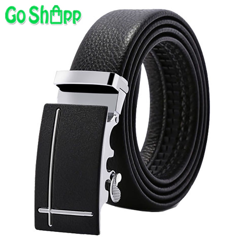 Gesper Pria Kulit PU Import - Ikat Pinggang Pria Model Rel Import - Sabuk Gesper Cowok Kulit Terbaru - Tali Pinggang Cowok Import Model Terbaru - Gesper Cowok Men Belt Import [IP03]