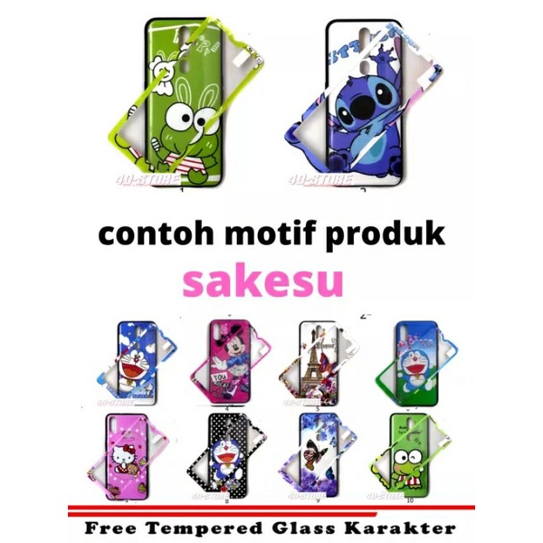 Case Oppo A31 / A32 / A33 Softcase Karakter Doraemon Hello Kitty + Anti Gores Cantik