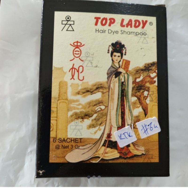 semir pewarna cat rambut Hitam TOP LADY legends product