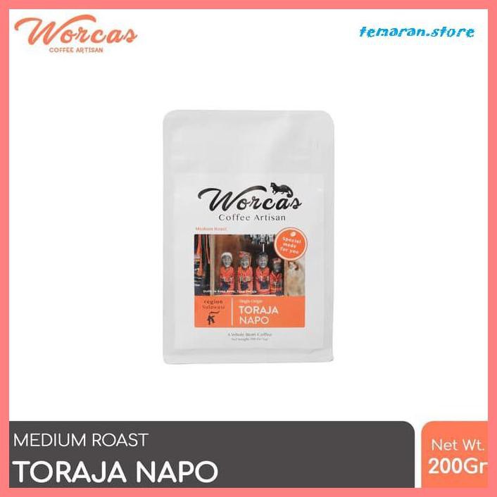 

Kopi- Kopi Arabica Toraja Napo 200 Gram Medium Roast (Biji/Bubuk) - KOPI BIJI -Biji-Kopi.