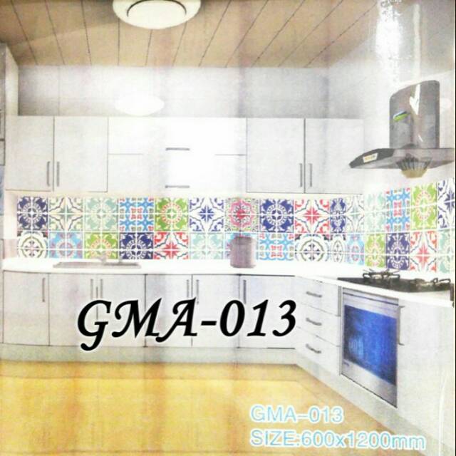 Jual Wallpaper Dinding Sticker Wallpaper Tegel Dapur Cm X Cm Gma Shopee Indonesia