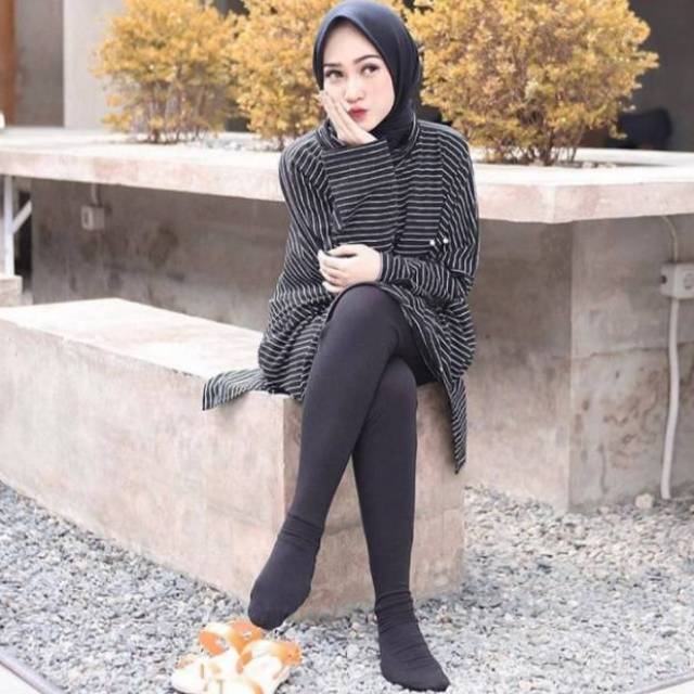 Celana panjang dalaman legging leging wudhu wudlu adem murah Spandek Jersey Melar Licin