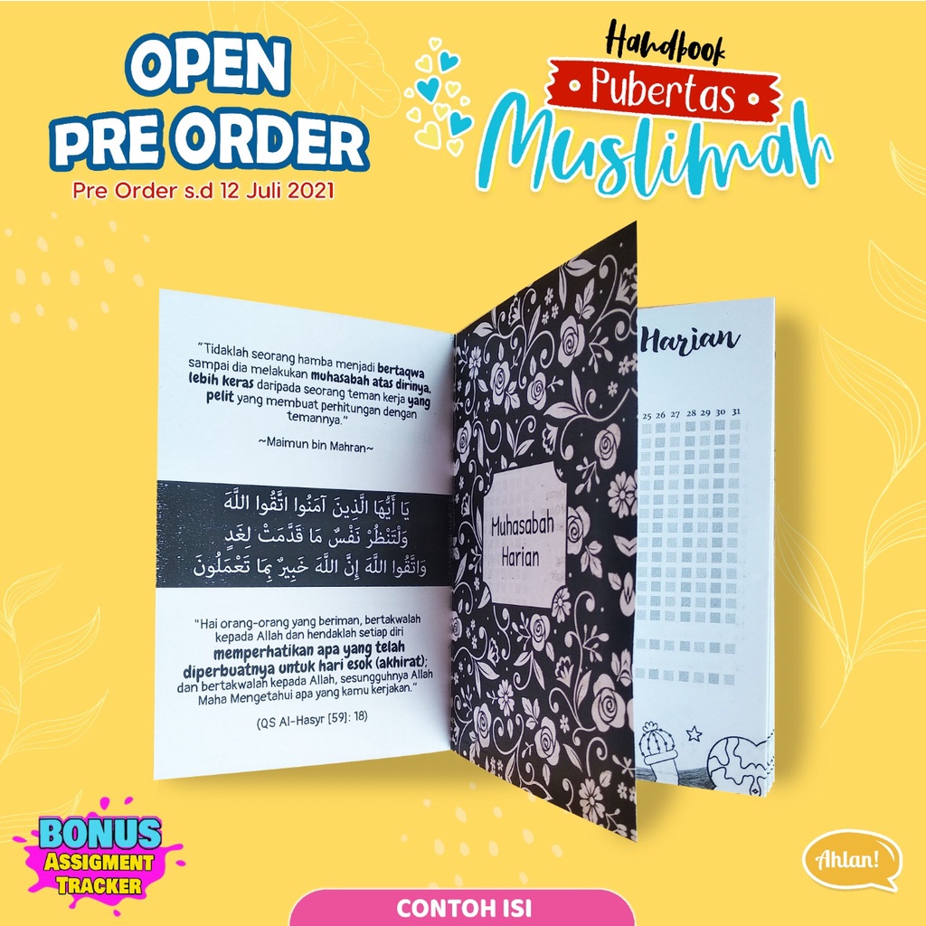 Handbook (Buku Panduan) Pubertas Muslimah + Bonus Buku Agenda