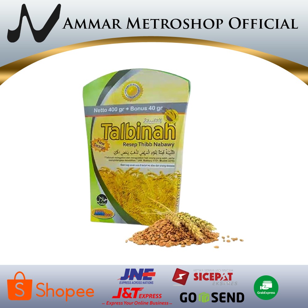 

Talbinah bubur tepung gandum 400 Gr free 40gr