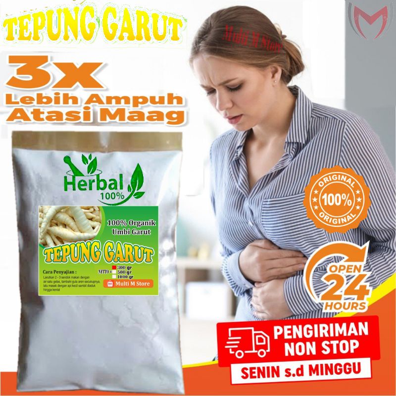 

300 Gram Tepung Garut | Pati Garut Asli | Obat Maag Dan Asam Lambung