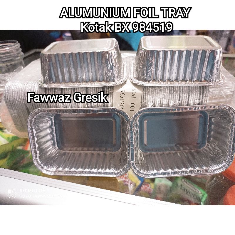 ALUMINIUM TRAY BX 984519 - WADAH Makanan BX-984519 (10 pcs)