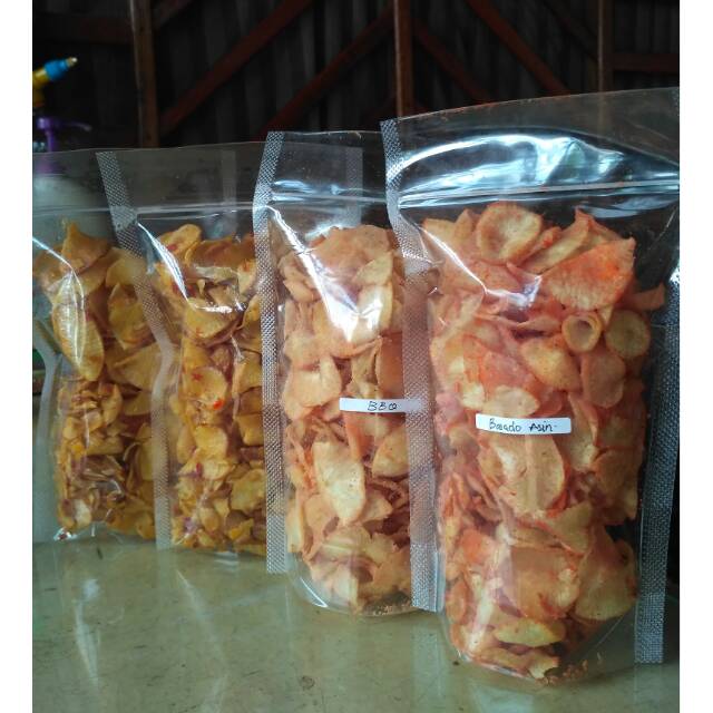 

Keripik Singkong Balado 100gr gurih renyah enakkk