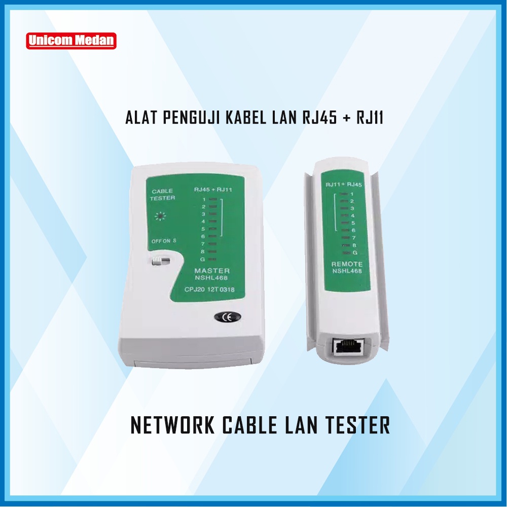 LAN TESTER ALAT PENGUJI KABEL LAN RJ45 RJ11