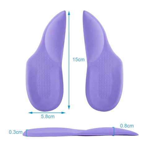 Silicone Insoles Shoe Pads Foot Cushion for Flat Feet - Sol Sepatu