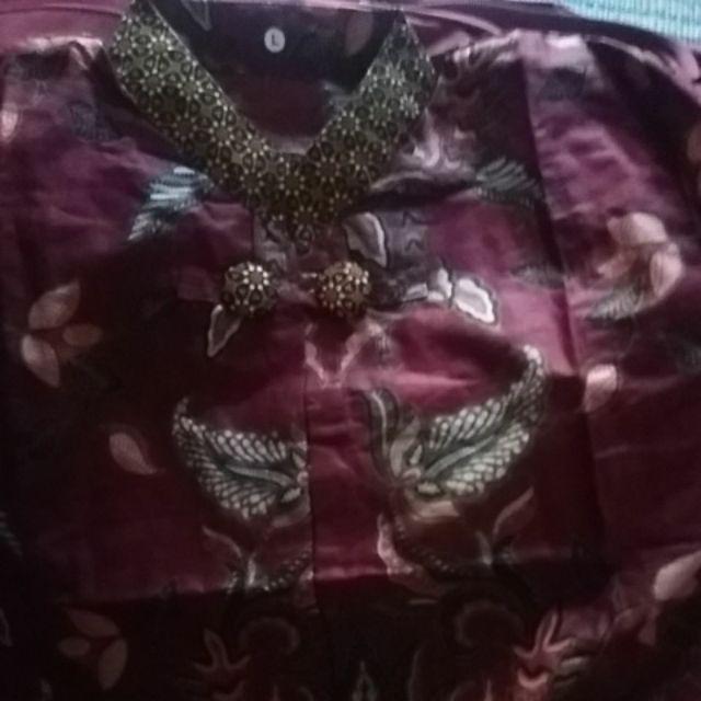Atasan Batik Dolby Dolbi Dobby Doby Tenun Sutra Tulis Halus Katun Atbm Baron ,sarombit Atasan