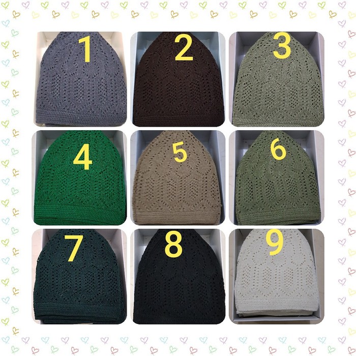 keren Peci rajut mercan soylu original turki