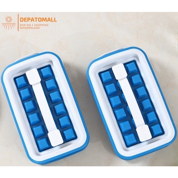 Alat Cetak Cetakan Pencetak Es Batu Ice Cube Maker Tray Storage murah