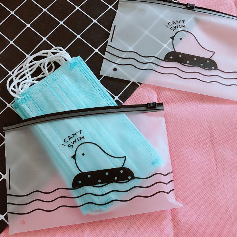 Pouch Zipperbag I Cant Swim / Pouch Makeup / Tempat Pensil / Serbaguna