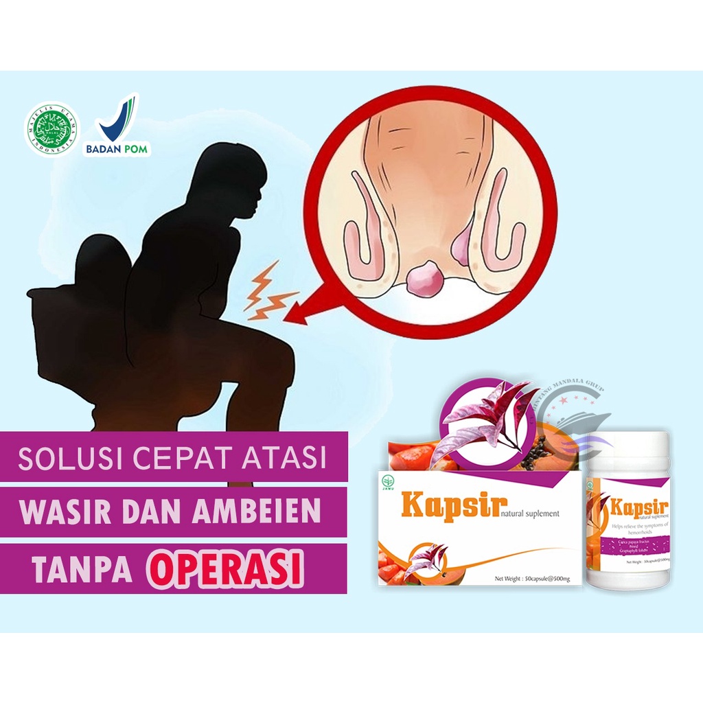 Obat Wasir Ampuh /Obat Ambeien Ampuh/Kapsul Wasir (KAPSIR)