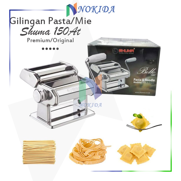 Nokida Alat Gilingan Pembuat Mie dan Pasta Shuma Bello 150AT / Gilingan Mie Manual / Mesin Pembuat M