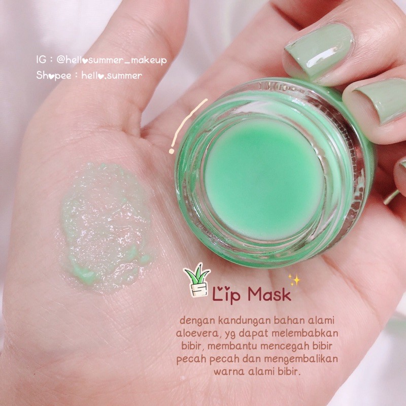 [ORI THAILAND] Kiss Beauty Aloevera Lip mask &amp; Lip scrub