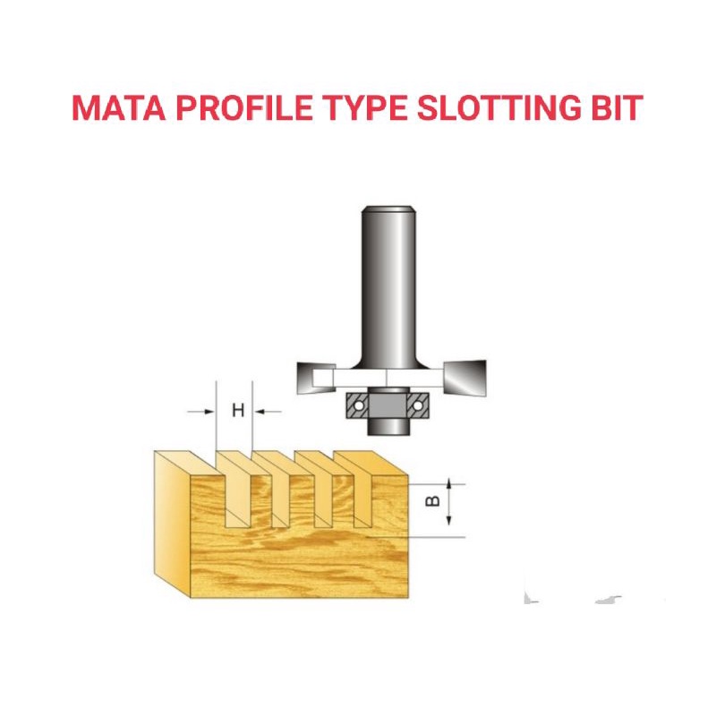 MATA ROUTER / PROFILE TYPE SLOTTING BIT JAPAN QUALITY