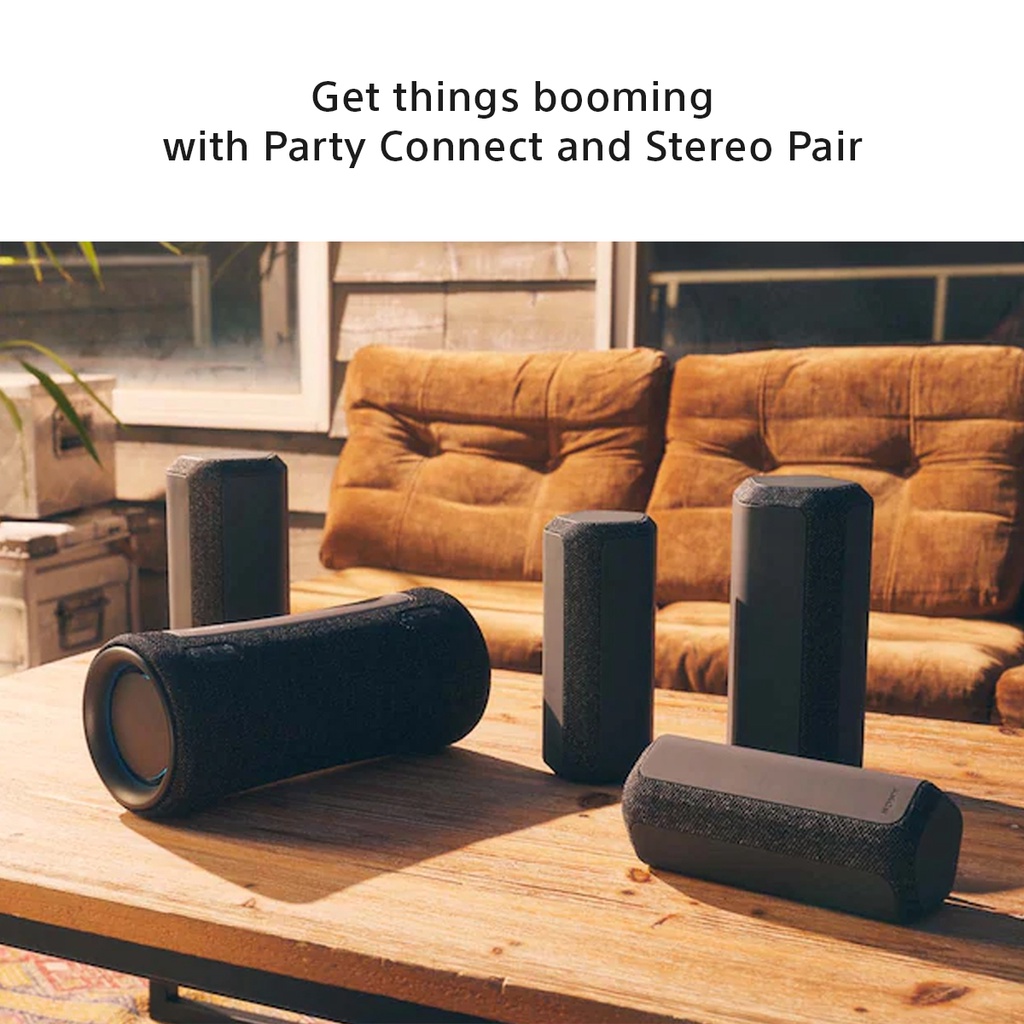Speaker Sony SRS-XE300 X-Series Speaker Bluetooth Mega Bass Battery Up to 24h For Android &amp; IOS - Black Portable Wireless Speaker