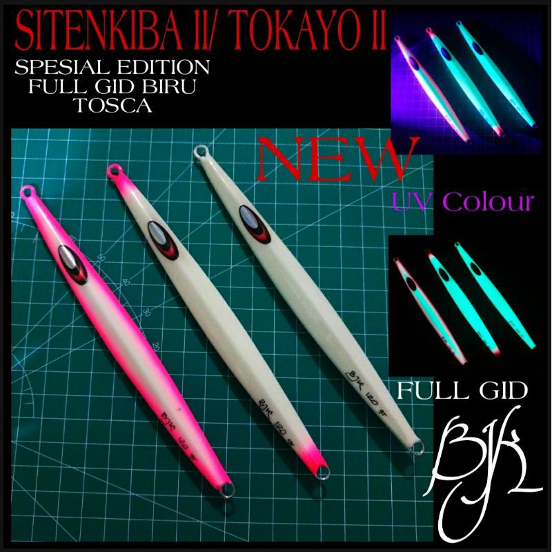 METAL JIG SITENKIBA II GID BIRU 100g s/ 250g TOKAYO II  FULL SPESIAL EDITION (BJK)