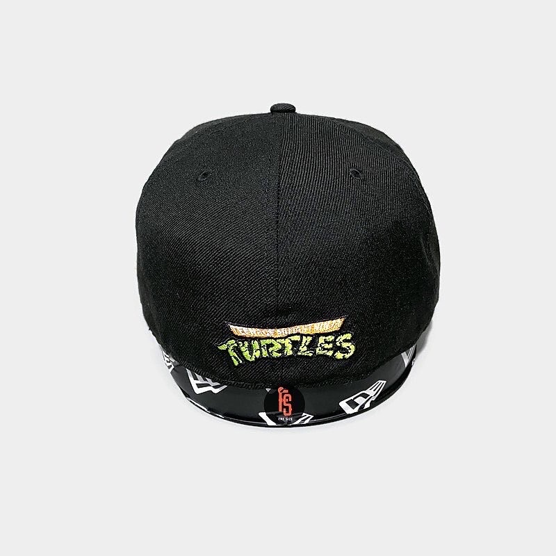 TOPI NEW ERA ORIGINAL 5950 MICHAEL ANGELO TURTLES NINJA TMNNT BLACK