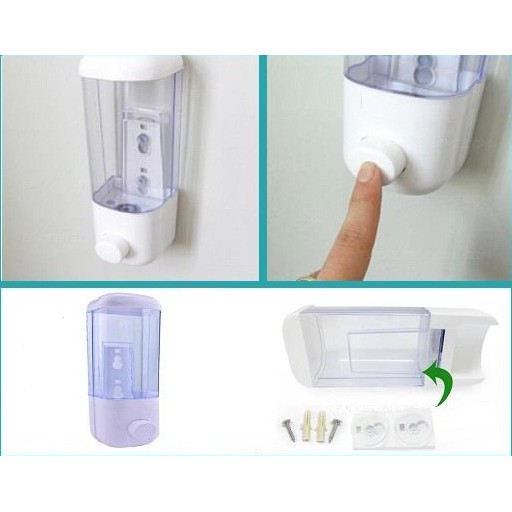 HOVELSHOP Dispenser Sabun Single Wadah Sabun Cair Manual Hand Soap