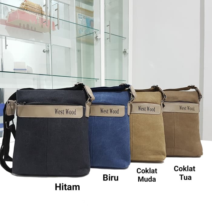 Mega_1688 Men Shoulder Bag Tas Selempang Pria WEST WOOD MG489