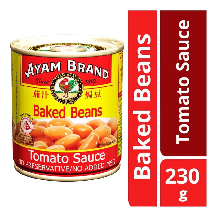 

AYAM BRAND BAKED BEANS 230 GR x2pcs