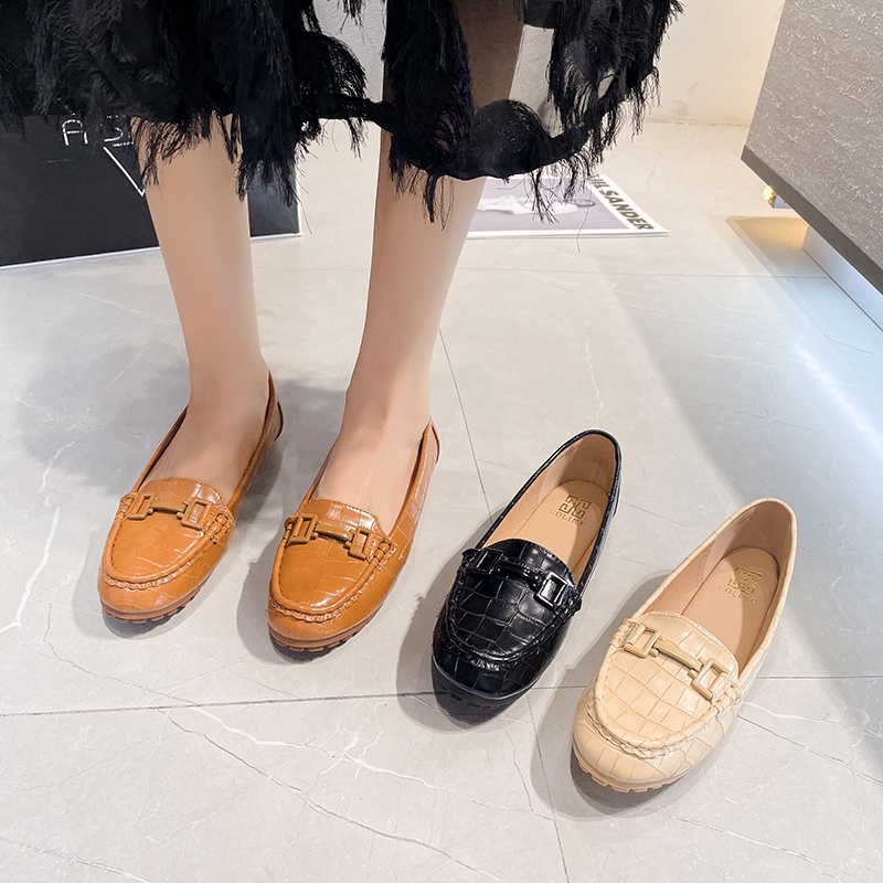 COLINE CLN-368 Flatshoes Loafers Croc Effect Leather C1100-4