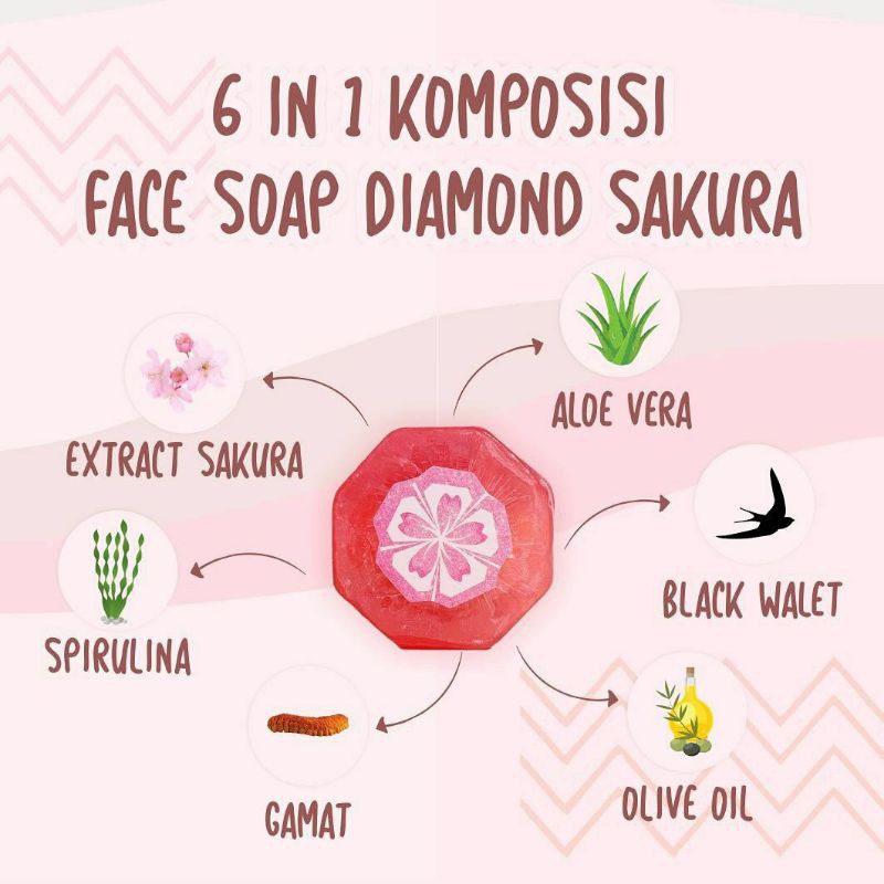 Diamond sakura soap