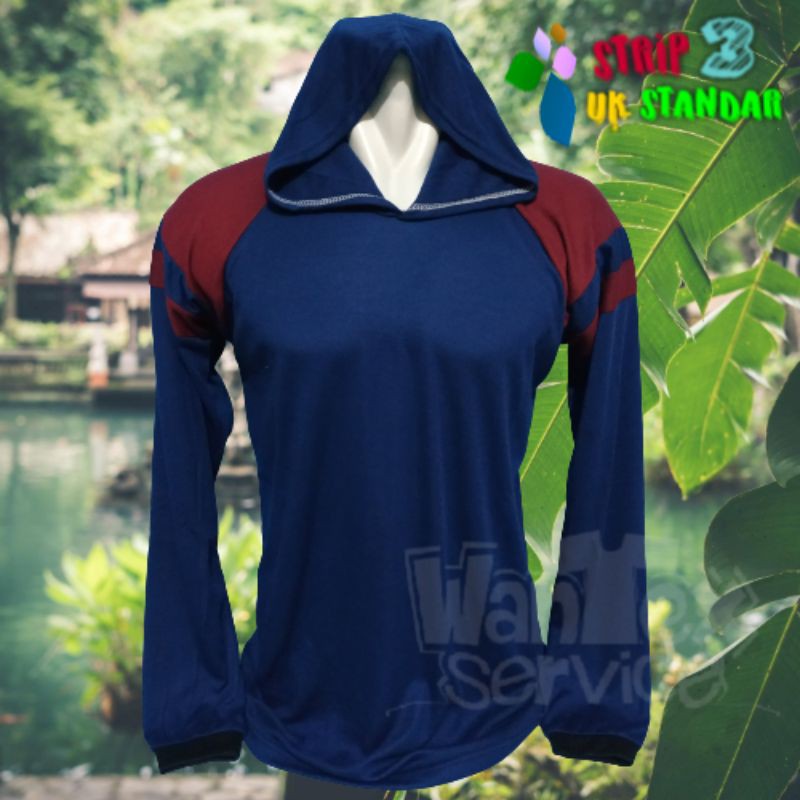 Kaos Toko, (Dongker Kombinasi), Kaos Tukang, Kaos Kebun, Kaos Proyek, Kaos Basahan Kerja, STRIP STD