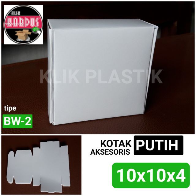 

KOTAK AKSESORIS PUTIH 10X10X4/KOTAK SOUVENIR PILLOW BOX BUNGKUS KADO