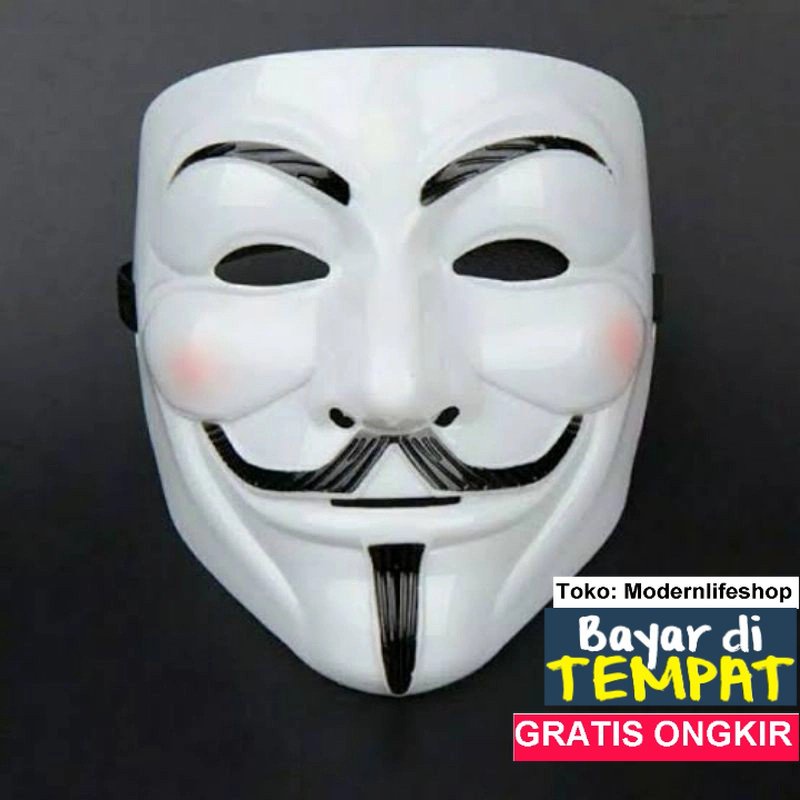 Bisa COD dan GRATIS Ongkir topeng anonymous  topeng vendetta  topeng pesta  mask party Modernlifesho