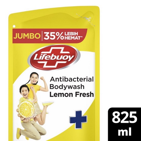 Lifebuoy Body Wash Refill / Sabun Mandi Cair All Varian Pouch 450ML 825ML