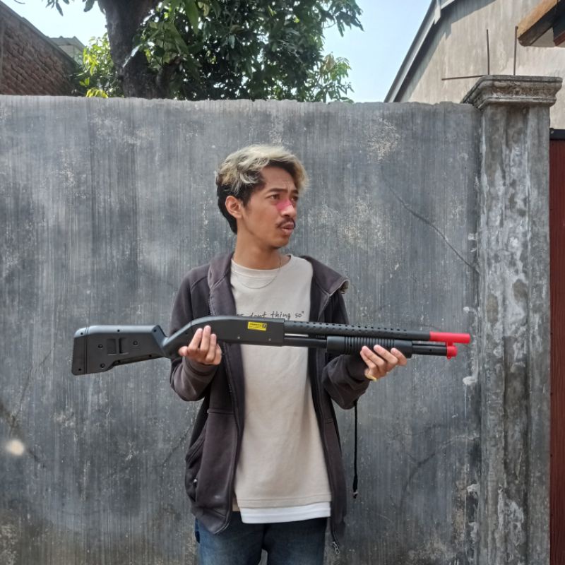 Mainan anak replika plastik  d'COBRA M96 warna Hitam