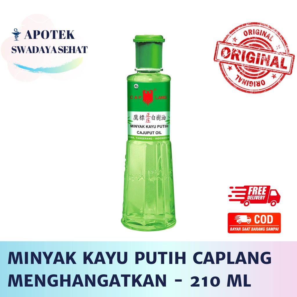 MINYAK KAYU PUTIH CAPLANG 210 ML Cap Lang - Menghangatkan Tubuh