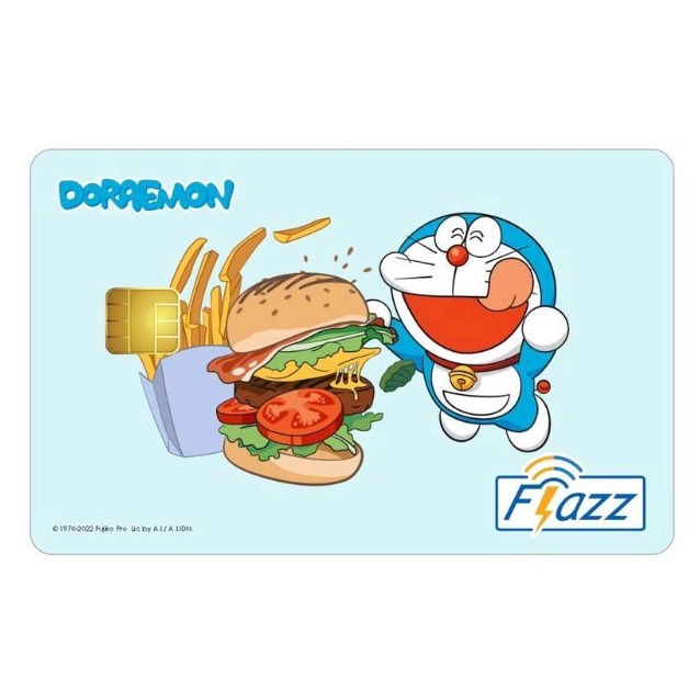 Flazz BCA Gen 2 /Gen2 - DORAEMON edisi Burger /Hamburger ORI Like eTOLL eMONEY Tapcash or Brizzi