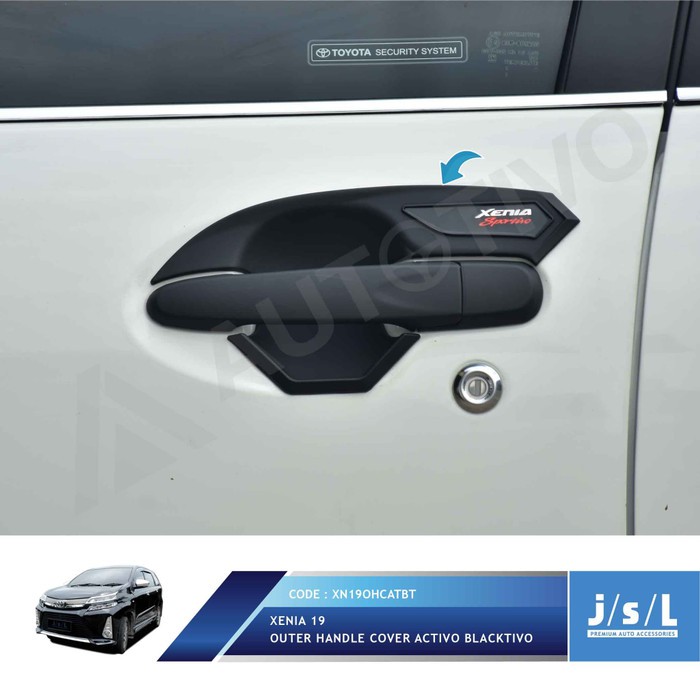 JSL Mangkok Pintu New Xenia 2019 Outer Handle Cover Activo Blacktivo