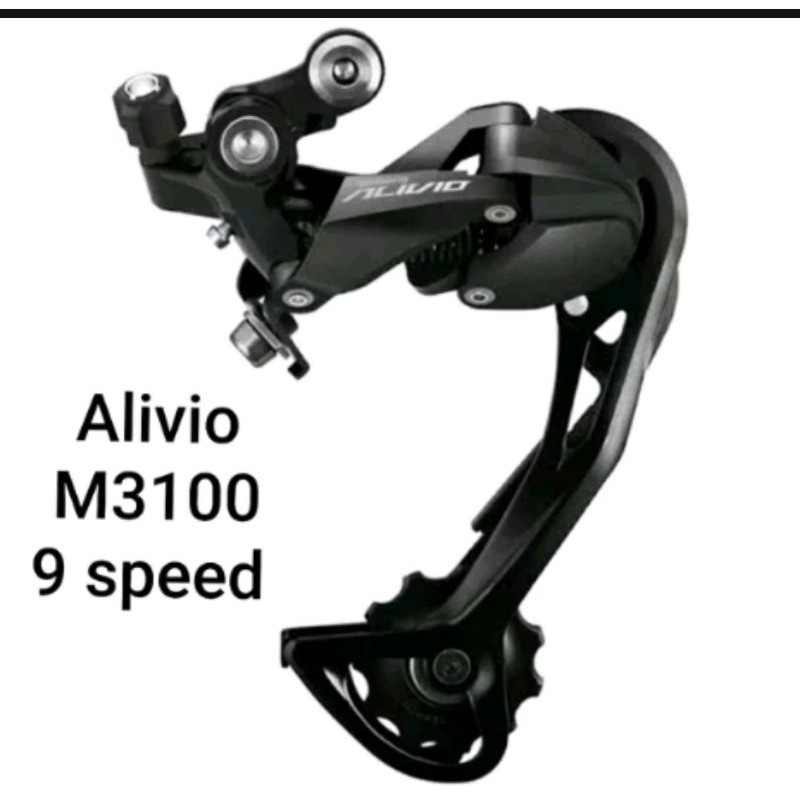 RD Shimano M3100 Alivio 9 speed . 9sp sp M 3100 .. bkn acera deore altus