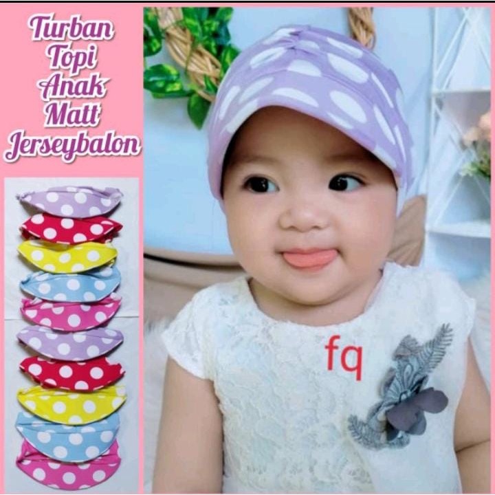 Turban Anak Pet Baby Vollkadot