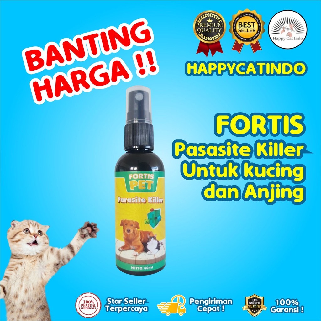 FORTIS PET PARASITE KILLER UNTUK MEMBASMI PARASITE DAN JAMUR