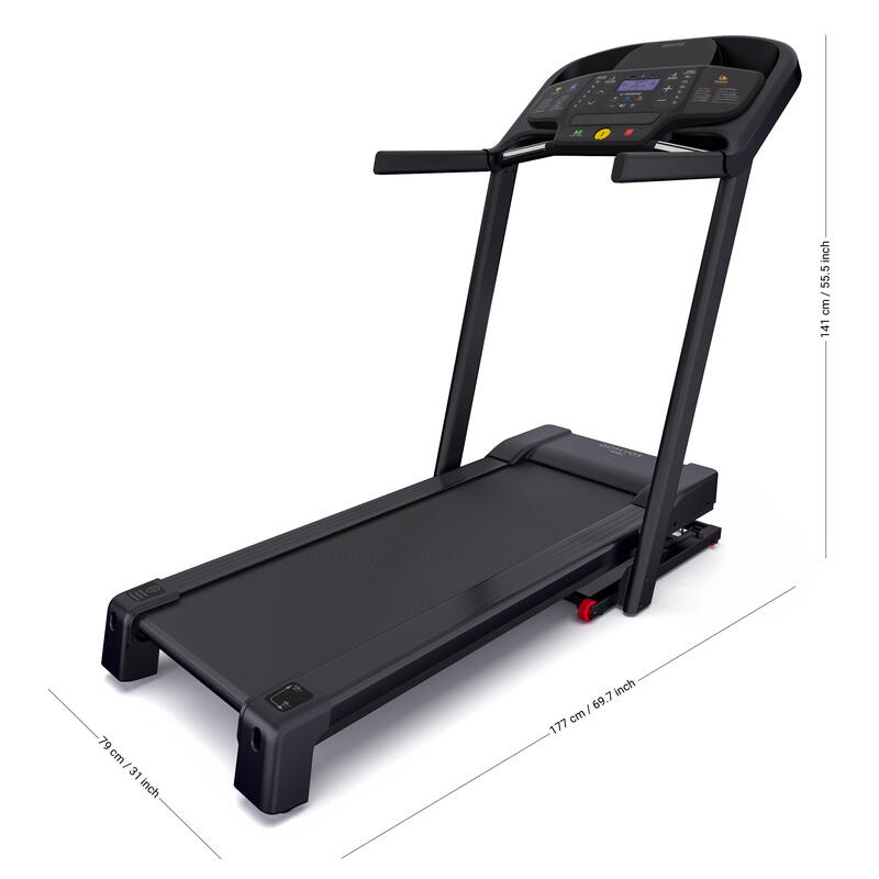 DOMYOS T540C Treadmill Lipat Kecepatan 16km/jam