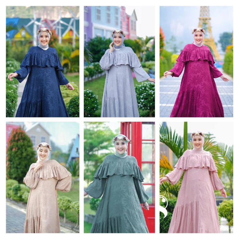 WAJIB DIBELI COD GRATIS GAMIS LEBARAN TERBARU HAURA URRA RAYA DRESS BY RAFIKA STORES BAJU LEBARAN DR