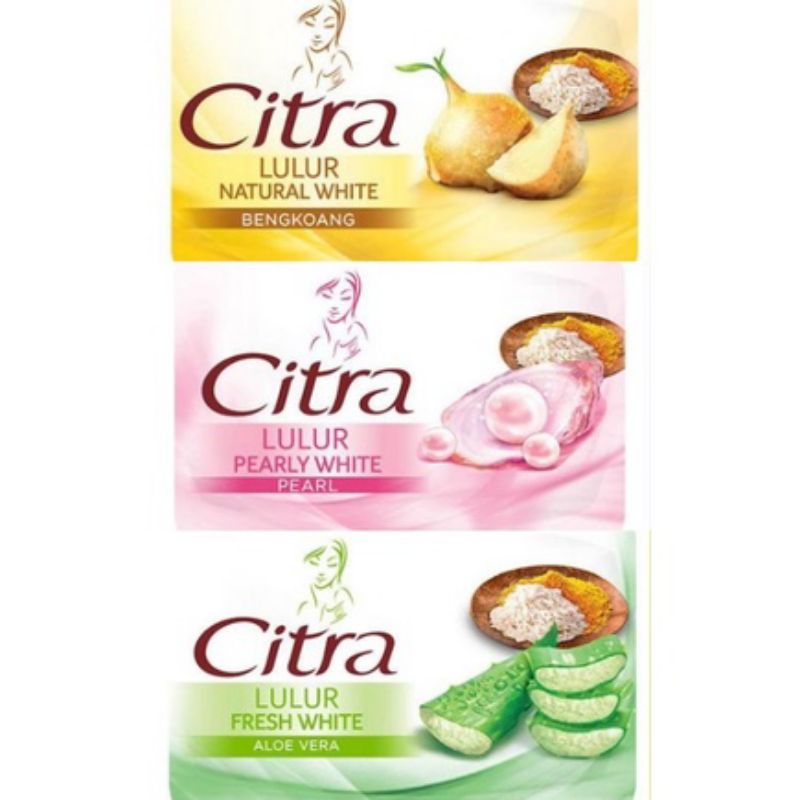 CITRA Sabun Batang Bar Soap Bengkoang Natural Pearly Fresh Aloe Vera White 70g