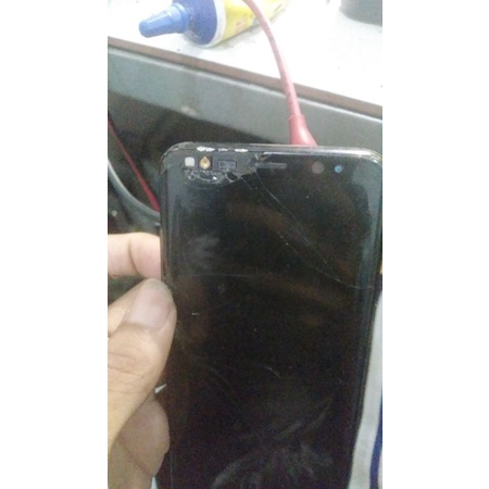 lcd samsung s8 original retak glass fungsi normal