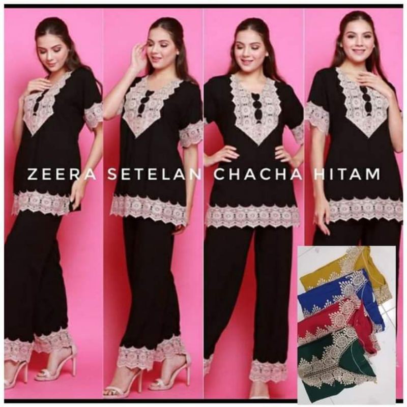 DASTER MURAH/DASTER ARAB/SETELAN ARAB CELANA PANJANG CHACHA