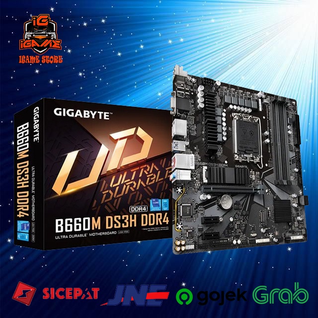 GIGABYTE B660M DS3H DDR4 (LGA 1700, B660M, DDR4, USB3.2, SATA3) NAMPOL