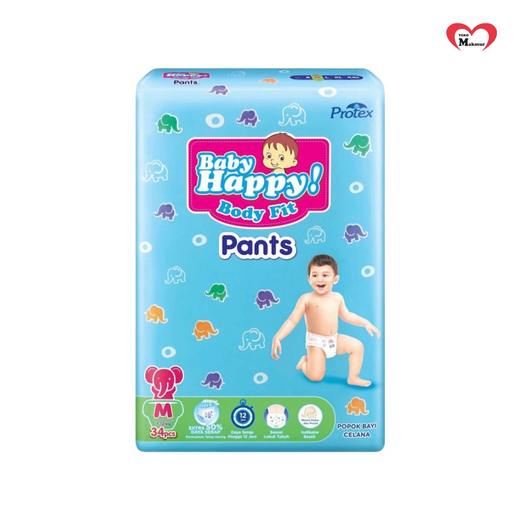 Baby Happy Pants M34/L30/Xl26/Xxl24 / Toko Makmur Online