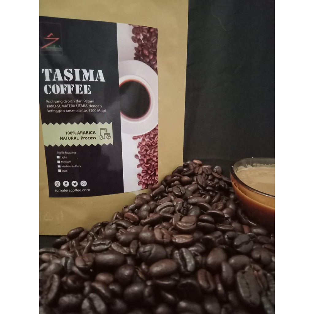 

Kopi tasima natural 250gr biji | bubuk