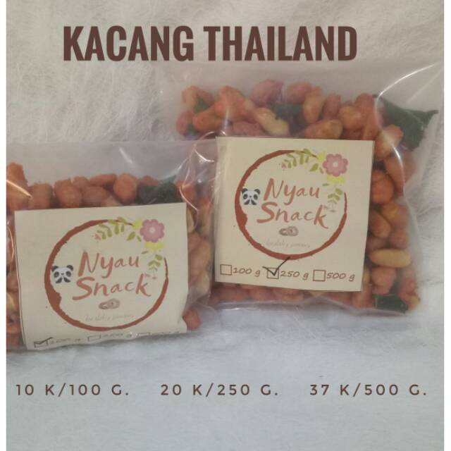 

Nyau Snack Kacang Thailand Pedas 500 gr